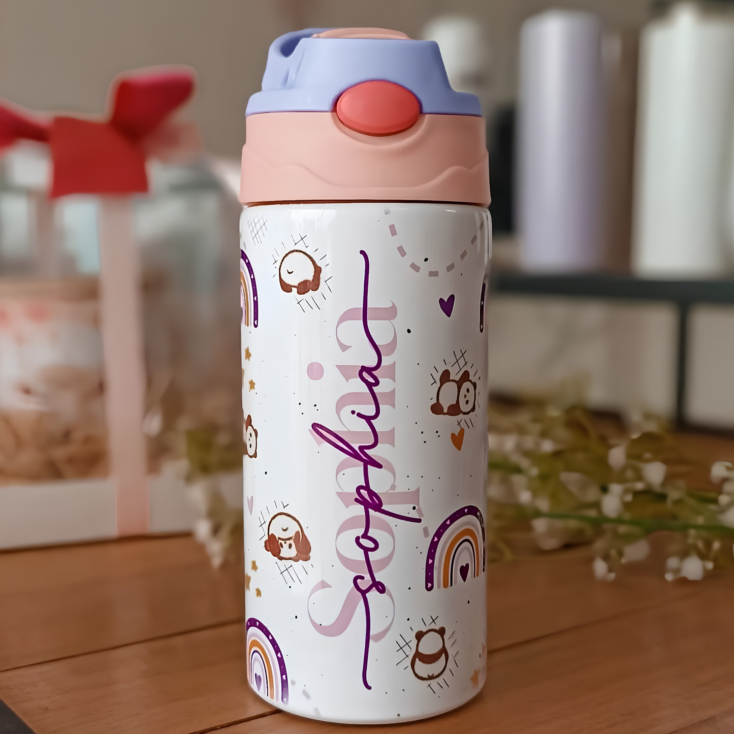 Sipper Bottle Vaccum with straw