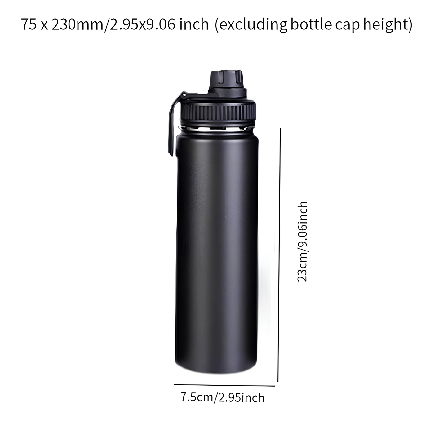 Insulated Stainless Steel Water Bottle With Spout Lid