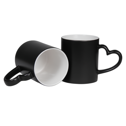 Heart Handle Magic Ceramic Mug -Colour Changing Mug