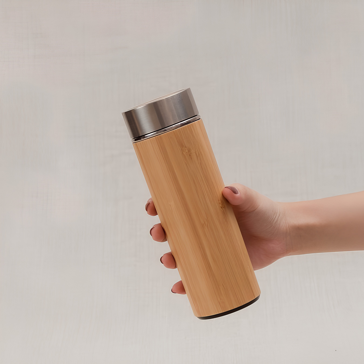 Bamboo Stainless steel insulated water bottle
