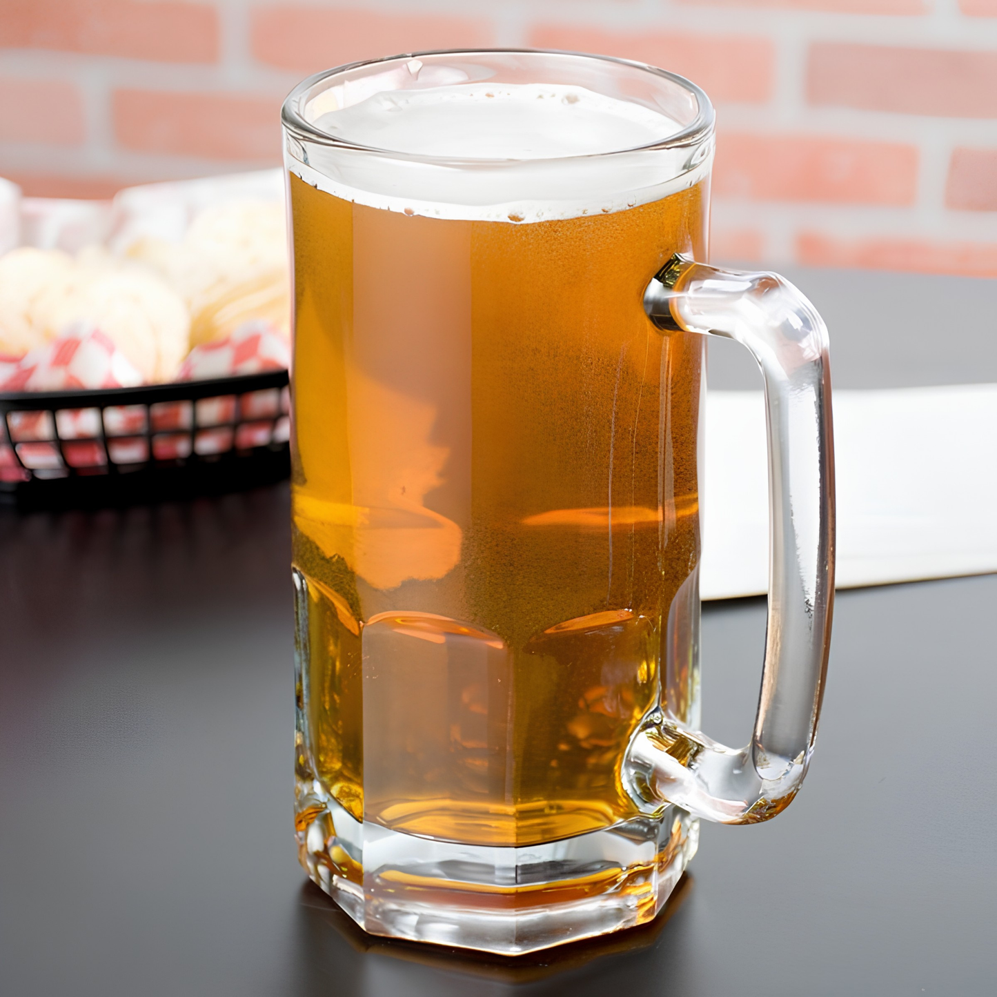 Clear Glass Beer Mug