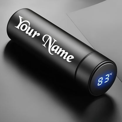 LED Temperature Display Bottle (Black)