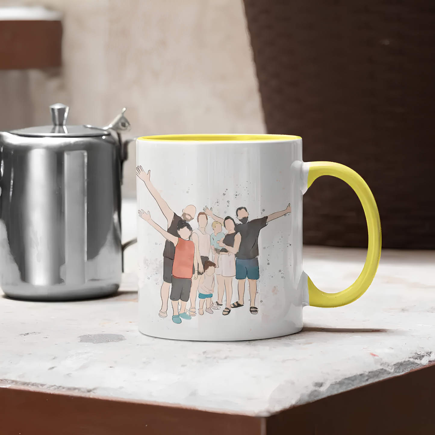 Inner Colored Mug – Yellow