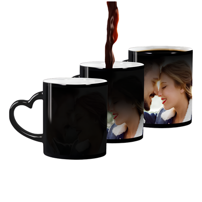 Heart Handle Magic Ceramic Mug -Colour Changing Mug