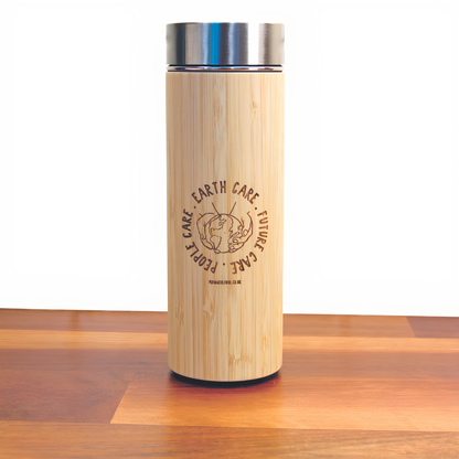 Bamboo Stainless steel insulated water bottle